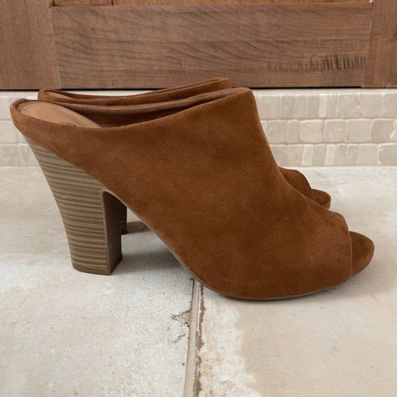 America Eagle Outfitters Open Toe Suede Mules - Picture 6 of 10